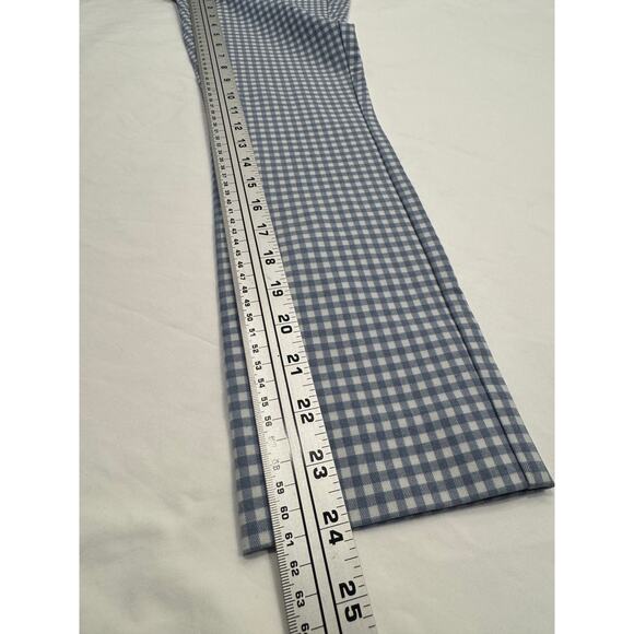 Rag & Bone Simone Crop Pants Size 0 Blue White Gingham Check High-Rise Stretch - Picture 9 of 9